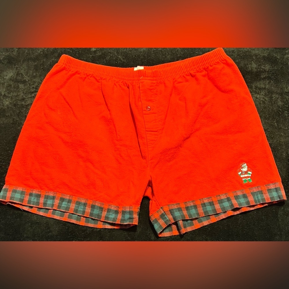 True Vintage Men's Christmas Santa Boxer Shorts XL